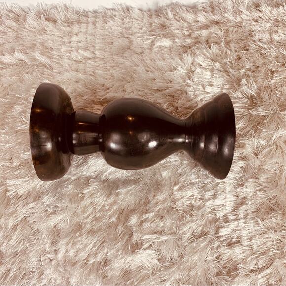 Heavy Bronze Metal Candlestick 7" x 4" - Picture 2 of 5